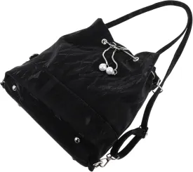 Stylish Women's Bucket Bag Convertible Crossbody Purse Backpack Compact Spacious Design