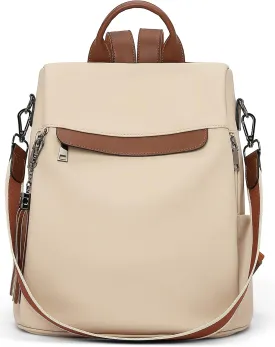 Telena Backpack Purse for Women, PU Leather Anti Theft Travel Purse Shoulder Bags with Tassel
