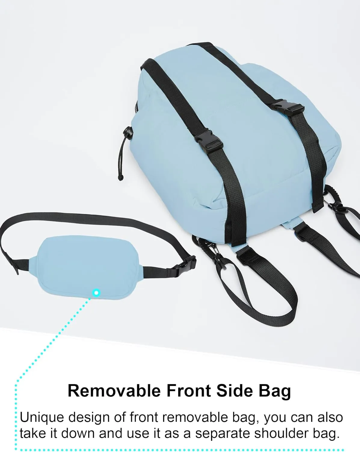 THE GYM PEOPLE Lightweight Mini Backpacks Womens Waterproof Travel Daypack Small Cute Crossbody Sling Bags