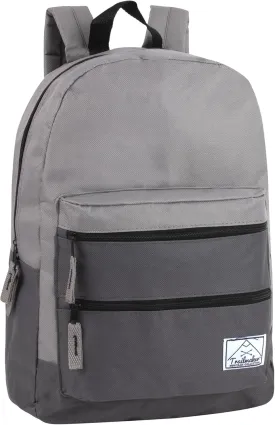 Trail maker Multi Pocket Multicolor Backpack with Adjustable Padded Straps