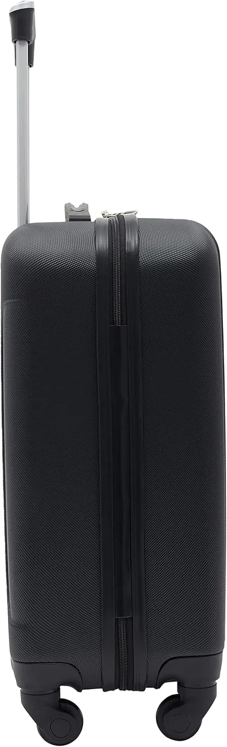 Travelers Club Cosmo Hardside Spinner Luggage, Black, Carry-On 20-Inch