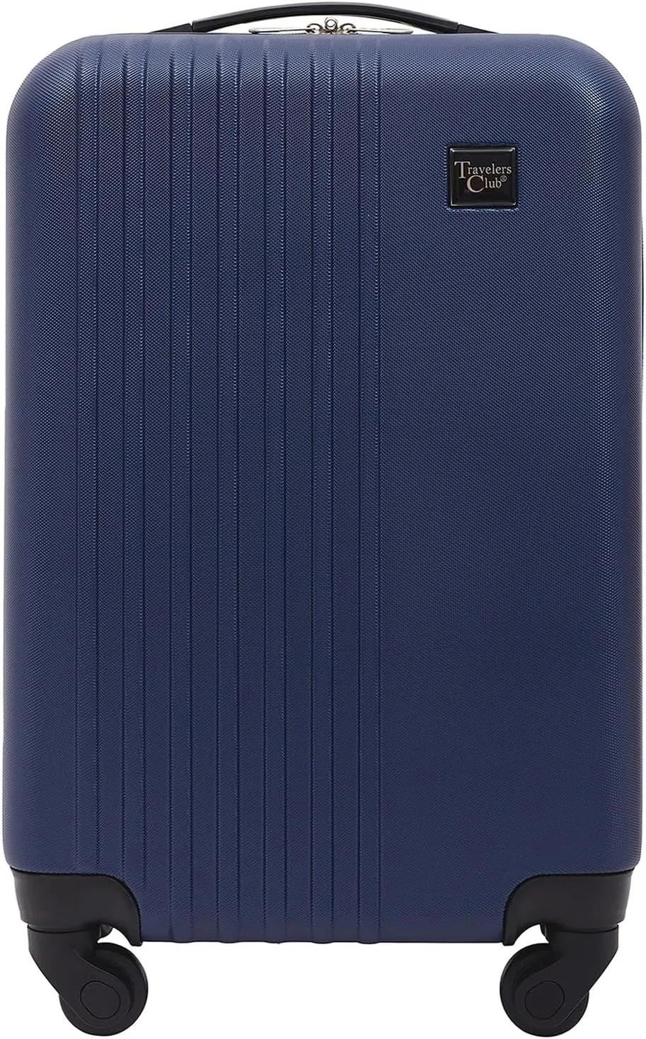 Travelers Club Cosmo Hardside Spinner Luggage, Navy Blue, Carry-On 20-Inch