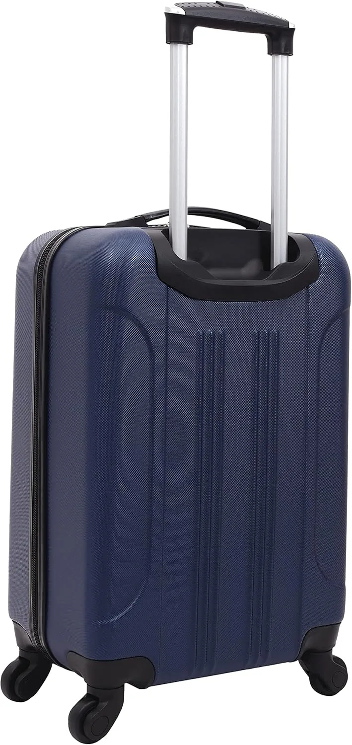 Travelers Club Cosmo Hardside Spinner Luggage, Navy Blue, Carry-On 20-Inch
