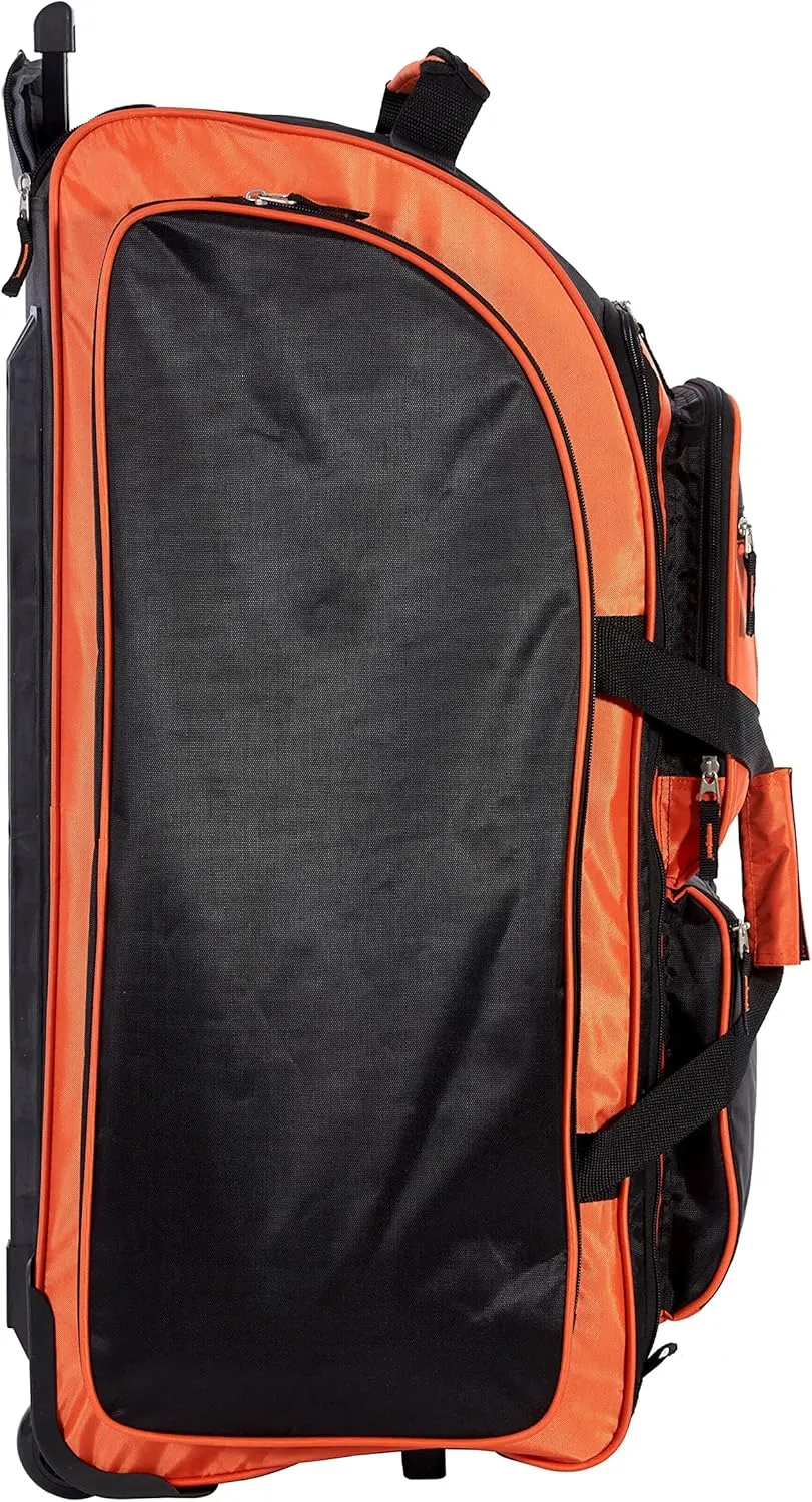 Travelers Club Xpedition 30 Inch Multi-Pocket Upright Rolling Duffel Bag