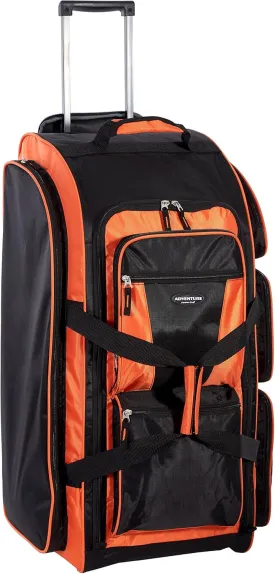 Travelers Club Xpedition 30 Inch Multi-Pocket Upright Rolling Duffel Bag