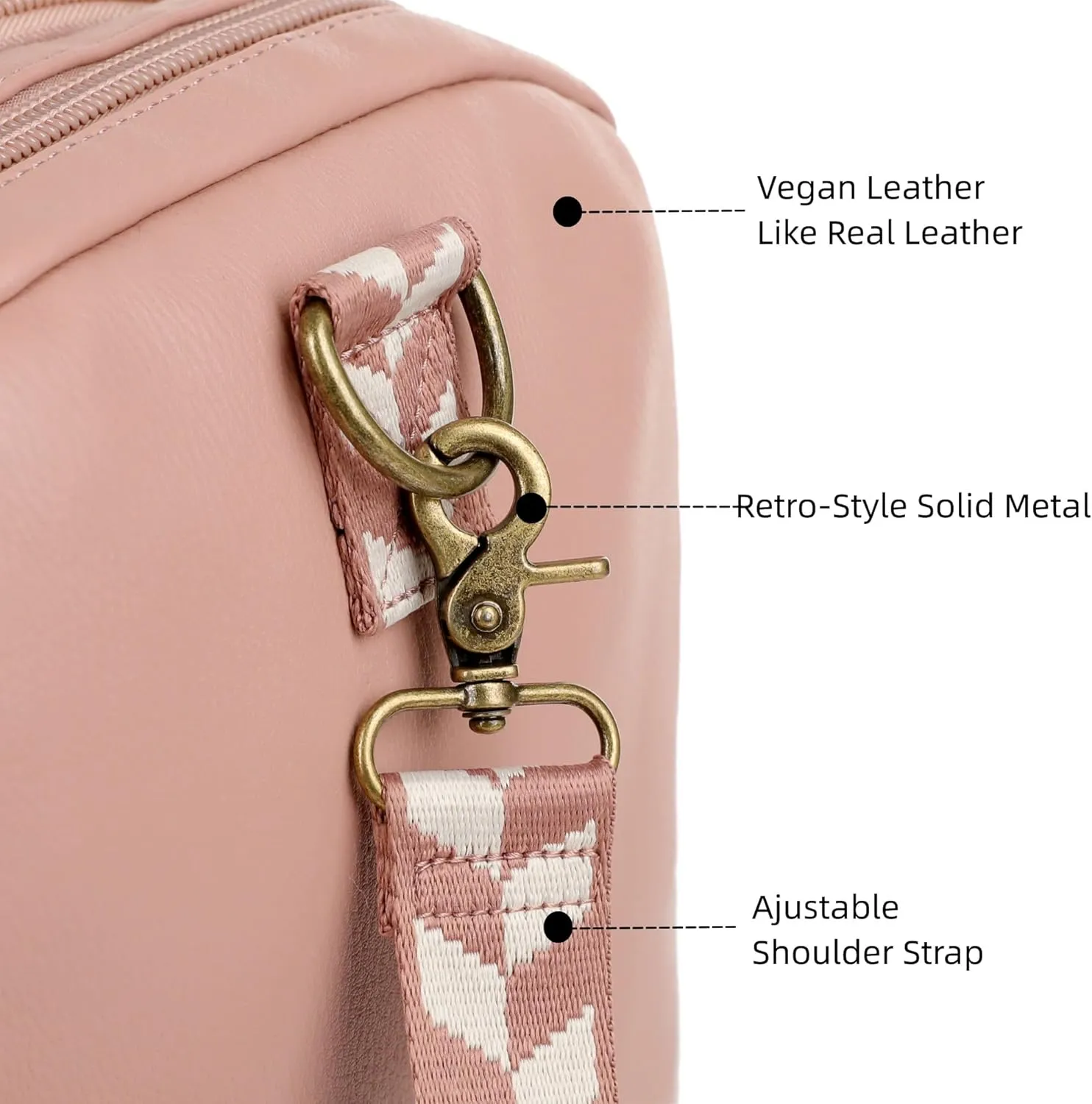 Vegan Leather Travel Duffel Weekender Bag Carry on Overnight Bag Sports Duffel bag For men and Women HB-21
