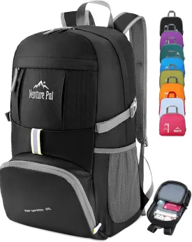 Venture Pal 35L Ultralight Lightweight Packable Foldable Travel Camping Hiking Outdoor Sports Backpack Daypack