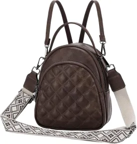 VX VONXURY Mini Backpack Purse,Women's Fashion Convertible Shoulder Bag with Guitar Strap