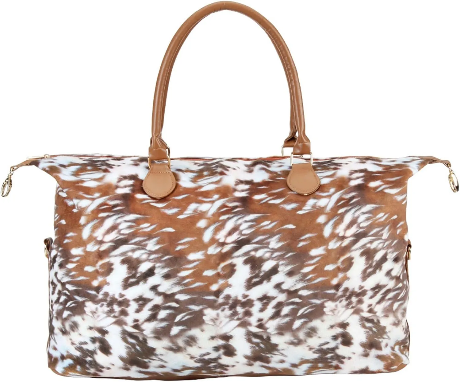 Weekender Bag Duffle Bag For Women Large Travel Tote Bag Overnight Weekend Bags With Shoulder Strap Cow Leopard Atzec