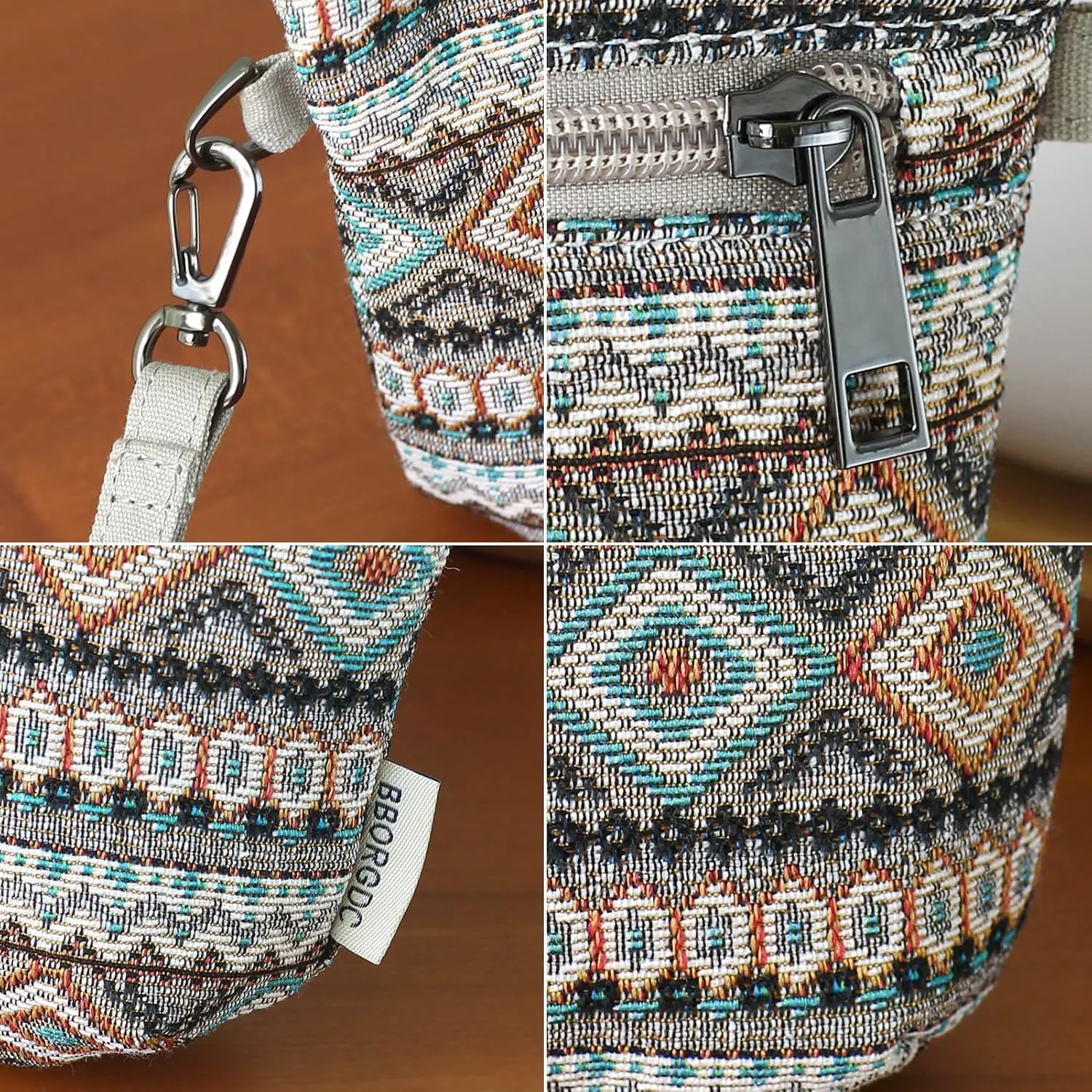 Women Zipper Wristlet Wallet with Coin Pocket