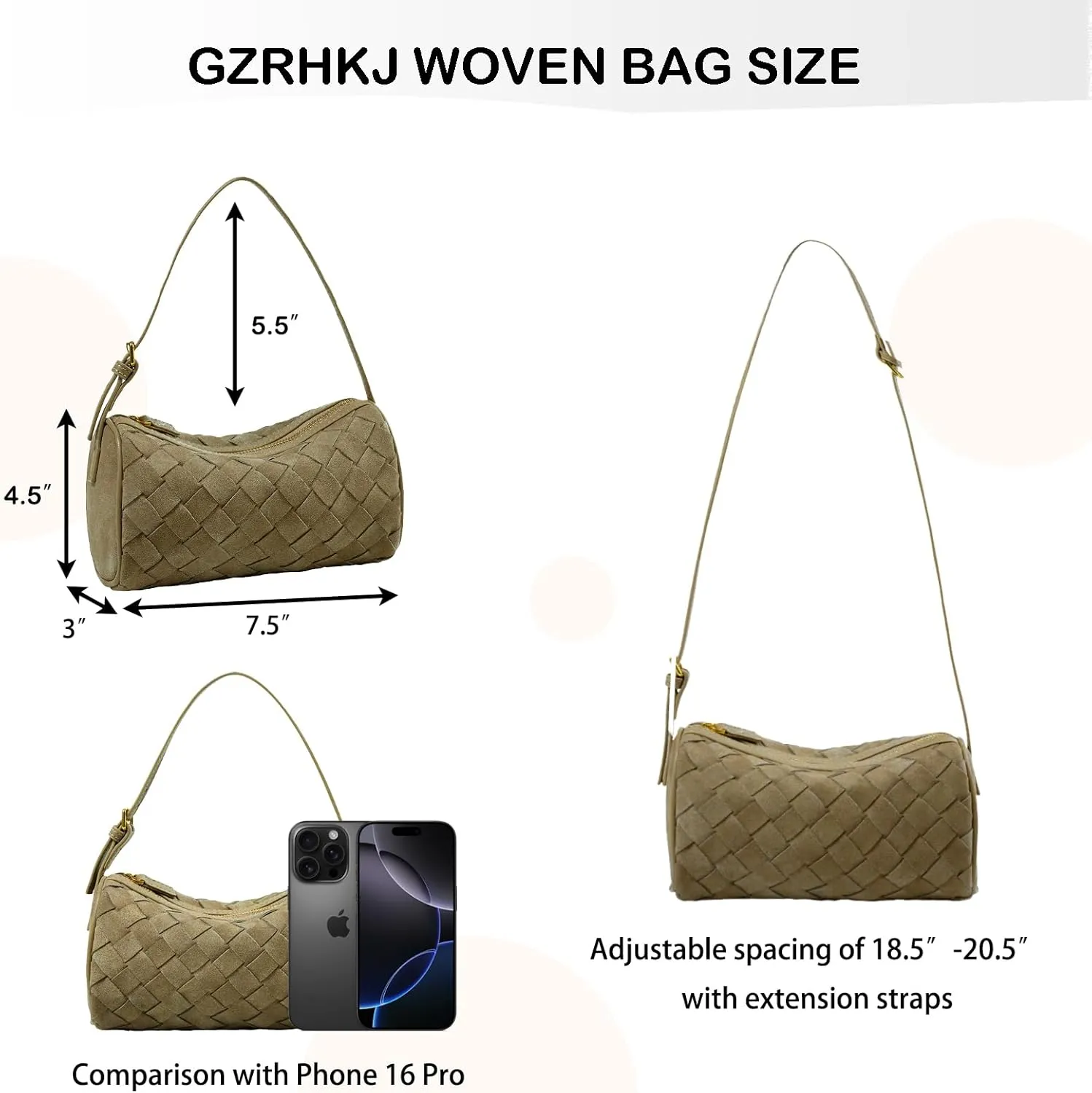 Woven Leather Bag, Evening Bag Clutch Purses for Women, Leather Top-handle Shoulder Bags, Small Woven Handbag