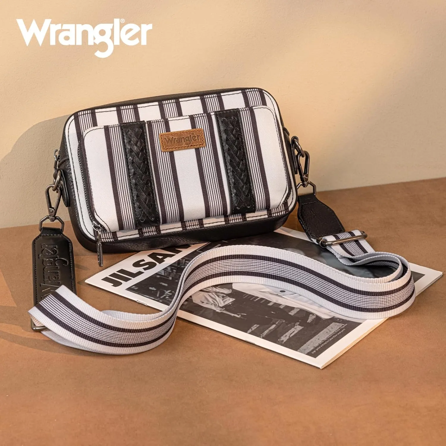 Wrangler Crossbody Bag for Women Western Cowgirl Crossbody Purses with Guitar Strap