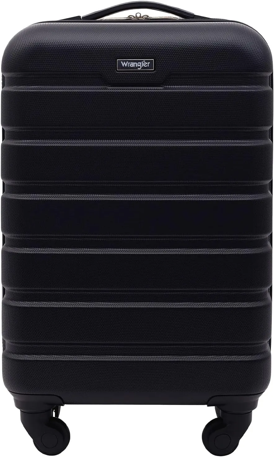 Wrangler Hardside Spinner Carry-On Luggage, Black, 20-Inch